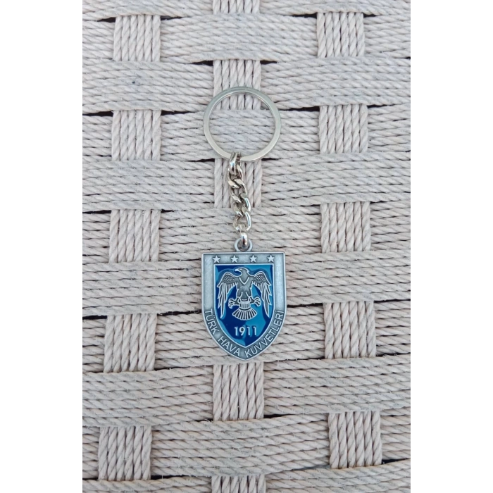 Turk Hava Kuvvetleri 1911 Kartal Amblemli Kabartma Yazili ozel Tasarim Metal Anahtarlik