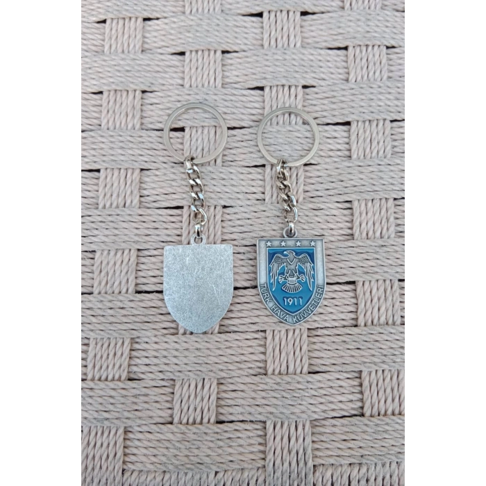 Turk Hava Kuvvetleri 1911 Kartal Amblemli Kabartma Yazili ozel Tasarimli Metal Anahtarlik