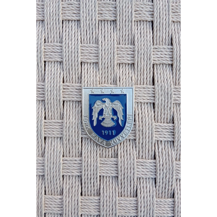 turk hava kuvvetleri 1911 kartal amblemli ozel tasarim cuzdan rozeti