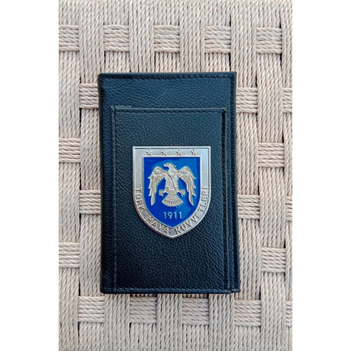 turk hava kuvvetleri 1911 kartal amblemli ozel tasarim hakiki deri rozetli bloknot