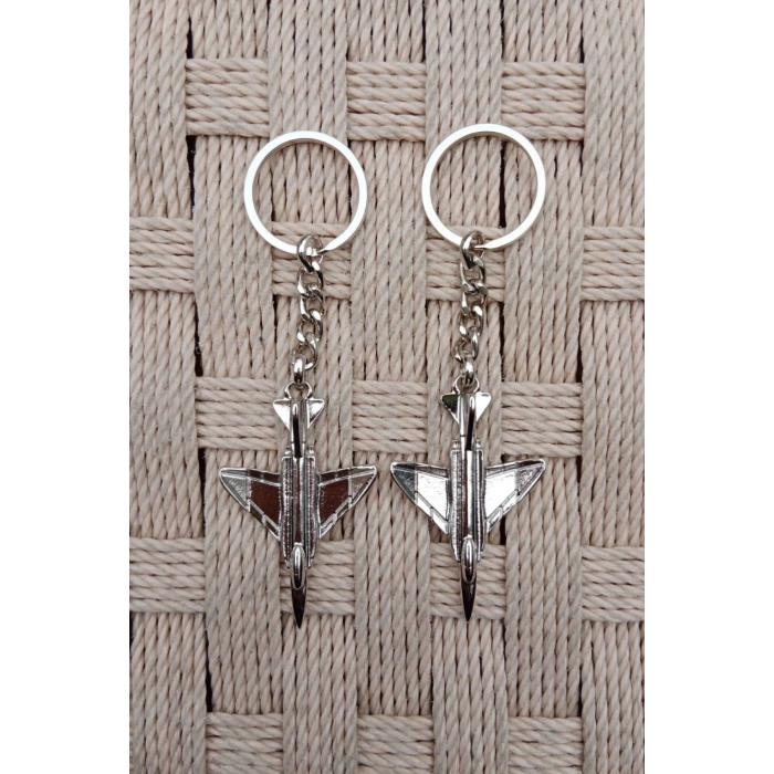 Turk Hava Kuvvetleri Hediyelik F-4 Savas Ucagi Metal Ucak Anahtarligi