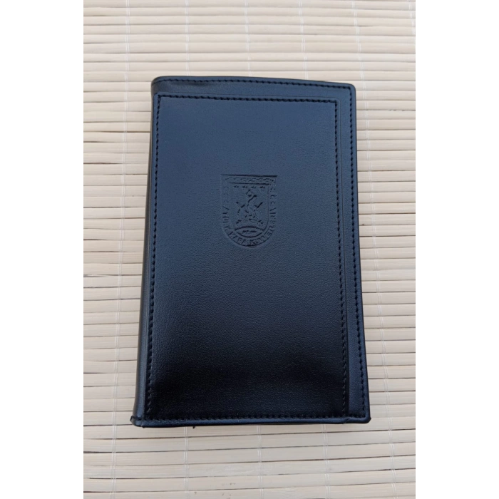 Turk Kara Kuvvetleri Amblemli Soguk Baskili ozel Tasarim Cengiz Pakel Hakiki Deri Bloknot