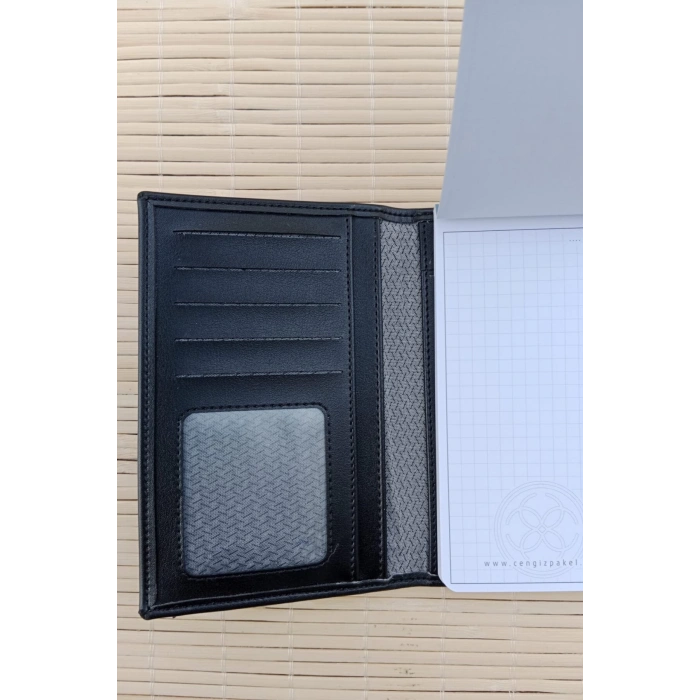 Turk Kara Kuvvetleri Amblemli Soguk Baskili ozel Tasarim Cengiz Pakel Hakiki Deri Bloknot