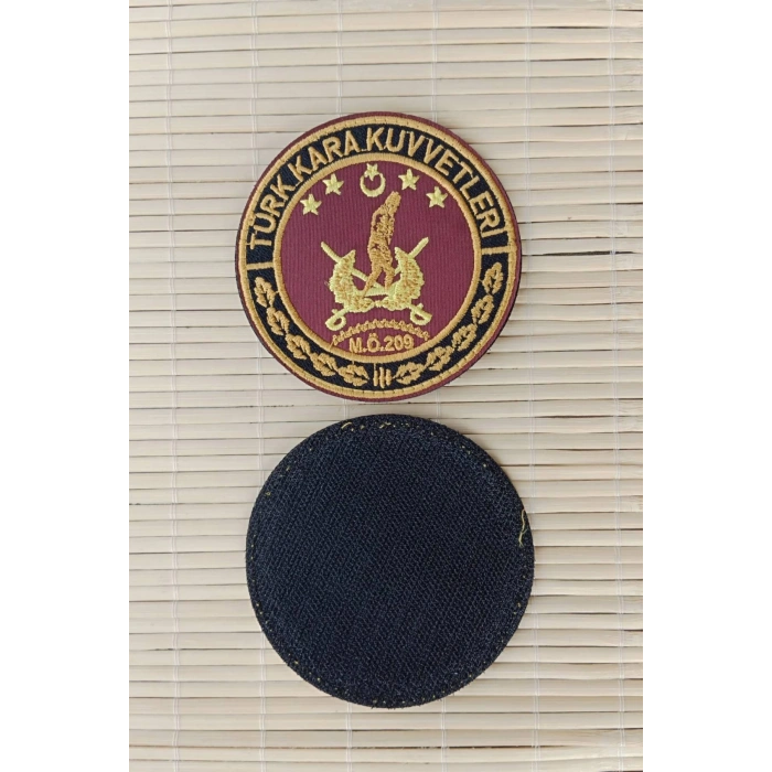 Turk Kara Kuvvetleri M.O 209 Nakis islemeli arma patch pec