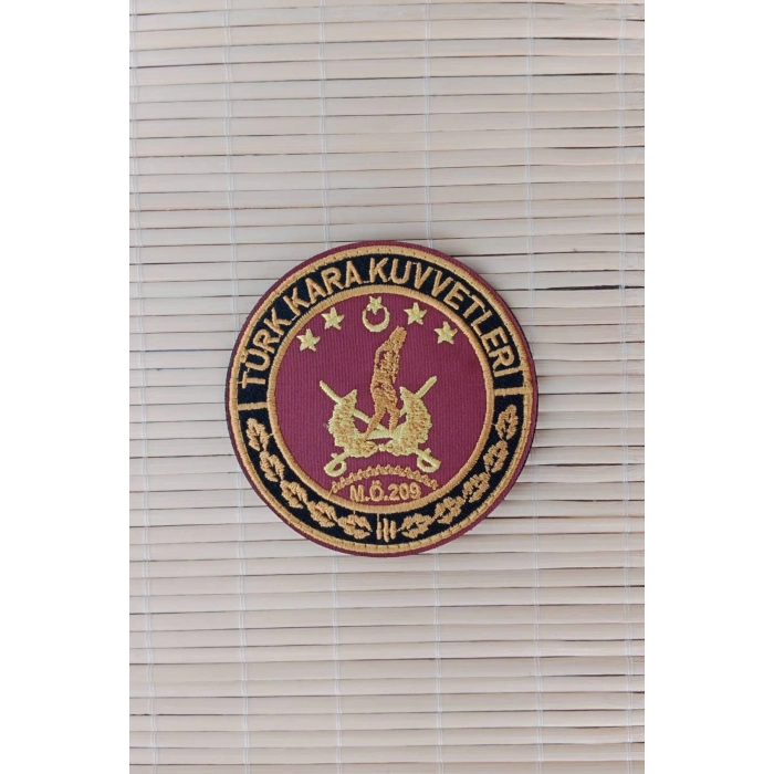 Turk Kara Kuvvetleri M.O 209 Nakis islemeli arma pec patch