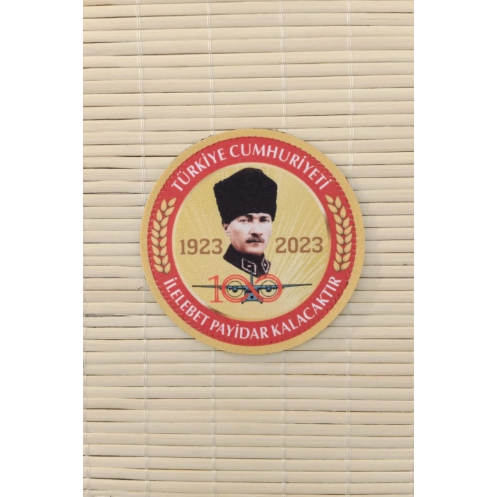 Turkiye Cumhuriyeti 1923 2023 100. Yil ilelebet Payidar Kalacaktir 3D Fermateks Kabartma Arma Patch
