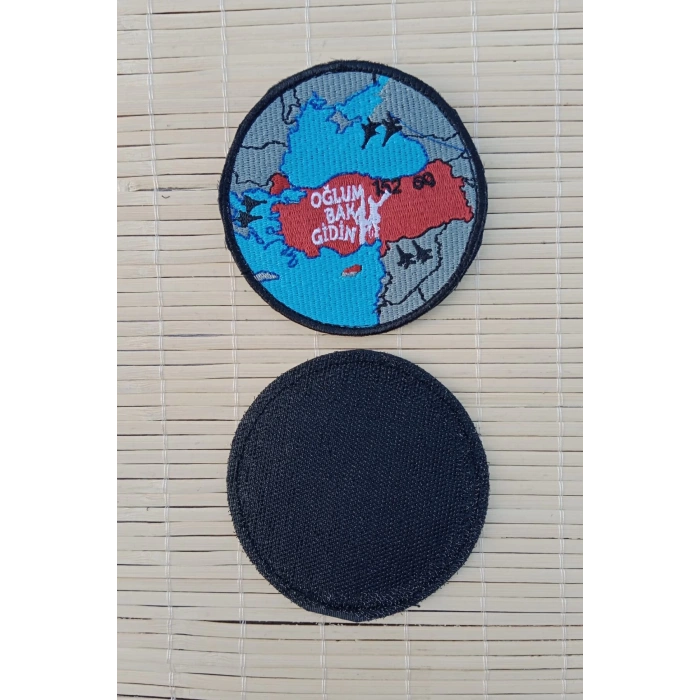 turkiye haritali nakis islemeli oglum bak gidin arma patch pec