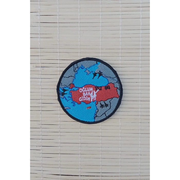 turkiye haritali nakis islemeli oglum bak gidin arma patch pec