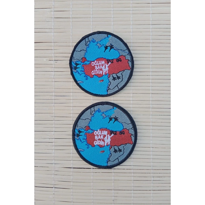 turkiye haritali nakis islemeli oglum bak gidin arma pec patch