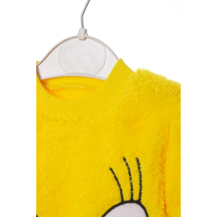 tweety sylvester detayli civciv sarisi renkli kaliteli uzun kollu alt ust takim