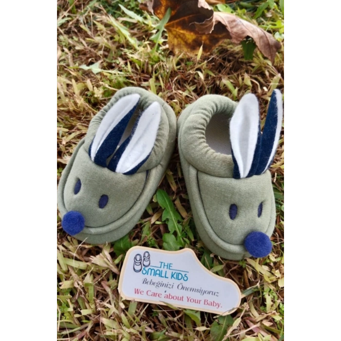 yesil renkli ici pamuklu bilek kismi lastikli organik ortopedik cocuk bebek ilkadim patik kanvas sneaker casual ayakkabi