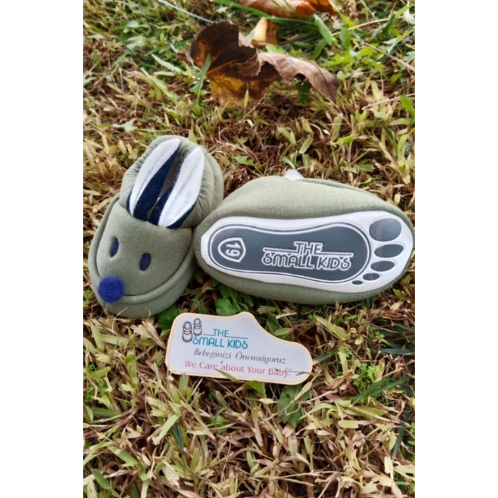 yesil renkli ici pamuklu bilek kismi lastikli organik ortopedik cocuk bebek ilkadim patik kanvas sneaker casual ayakkabi