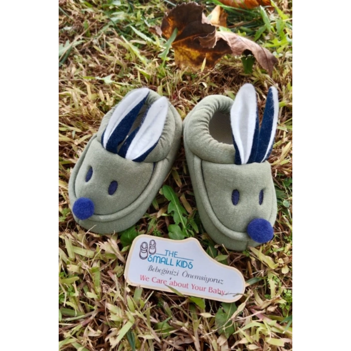 yesil renkli ici pamuklu bilek kismi lastikli organik ortopedik cocuk bebek ilkadim patik kanvas sneaker casual ayakkabi