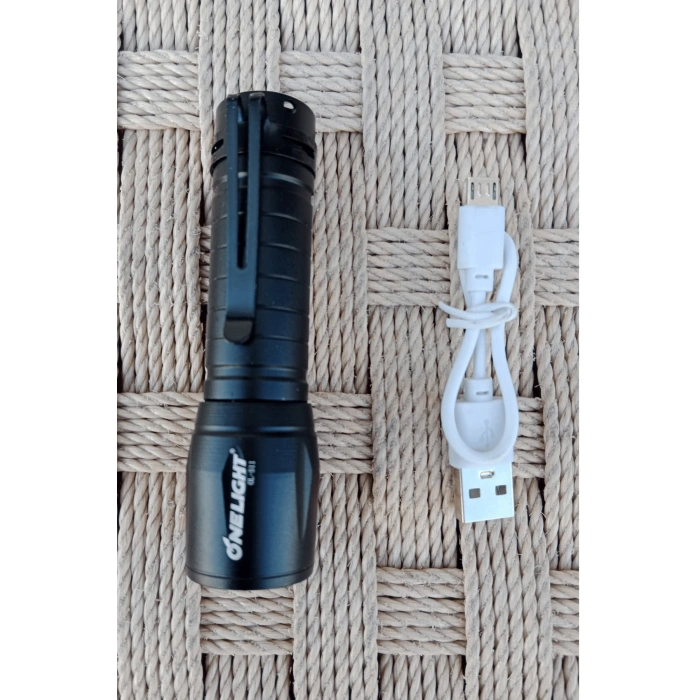 yuksek guclu aluminyum alasimli usb sarj ozellikli cakarli kaliteli el feneri