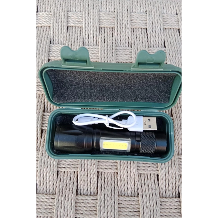 yuksek guclu aluminyum alasimli usb sarj ozellikli cakarli ucuz el feneri