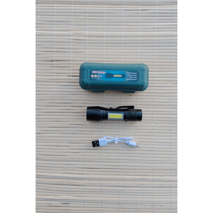 yuksek guclu aluminyum alasimli usb sarj ozellikli cakarli ucuz el feneri