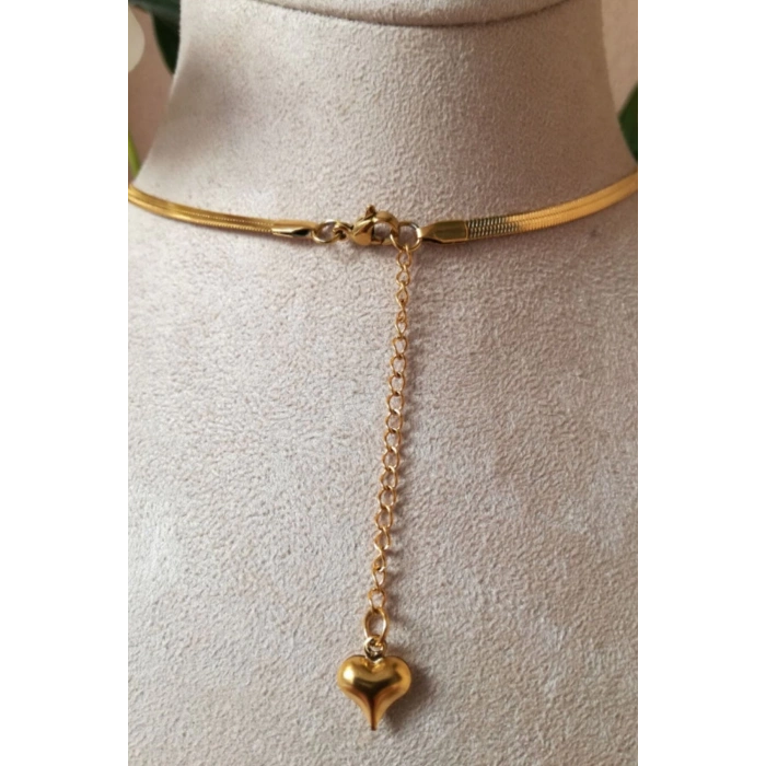 yuvarlak tasarim ince gold italyan zincirli altin renkli zirkon tasli kaliteli paslanmaz celik kolye stainless stell