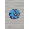 192. filo kaplan ve ucak logolu nakis islemeli arma pec patch