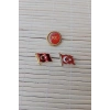 3 Adet 100.yil Dalgalanan Bayraklar Sarrafiyeli Taki ceket yaka ignesi yaka rozeti