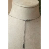 altigen tasarim ince silver zincirli gumus renkli akik tasli kaliteli paslanmaz celik kolye stainless stell