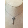 anahtar tasarim ince silver zincirli gumus renkli kaliteli paslanmaz celik kolye stainless stell