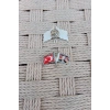 Ataturk resimli Dalgalanan bayrak ceket yaka ignesi yaka rozeti