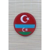 azerbaycan turkiye bayrakli nakis islemeli arma pec patch