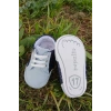 bebe mavi renkli ici pamuklu organik cocuk bebek ilkadim bagcikli patik sneaker casual ayakkabi