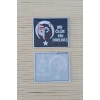 bir olur bin diriliriz siyah zemin beyaz nakis islemeli arma pec patch