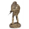 Ozel Tasarim Sari Renkli Bronz Keskin Nisanci Sniper Asker Maket Heykeli