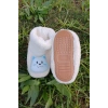 ekru renkli kedicikli model ici pelus pamuklu organik hafif taban ortopedik cocuk patik panduf