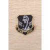 F 4E 2020 Yazili Ucak ve Kaplan Logolu Siyah Zemin Nakis islemeli Arma Patch Pec