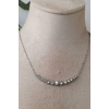 gerdanlik tasarimli ince silver zincirli gumus renkli zirkon tasli kaliteli paslanmaz celik kolye stainless stell