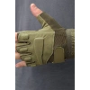 haki renkli blackhawk yumruk korumali esnek kesik parmak taktik eldiven