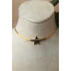 italyan zincirli yildiz tasarim ince gold altin renkli zirkon tasli kaliteli paslanmaz celik kolye stainless stell