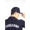 Jandarma Asayis Lacivert Renk Arkasi Ayarlamali Fileli Astsubay Uzman Cavus Jandarma Sapka Kep