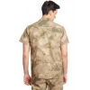 Jandarma Kamuflaj Renkli Kisa Kollu Cepli Taktik Gomlek Short Sleeve Camouflage