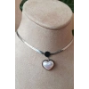 kalpli tasarim italyan zincirli beyaz incili tasli gumus renkli kaliteli paslanmaz celik kolye stainless stell