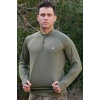 kara kuvvetleri haki renkli uzun kollu ceyrek fermuarli esnek ic katman operasyon taktik combat sweatshirt