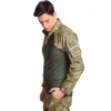 Kara Kuvvetleri Kamuflaj Renkli Uzun Kollu Taktik Likrali Operasyon Combat Tisort