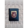 kara kuvvetleri m.o 209 astsubay yazili amblemli ozel tasarim hakiki deri rozetli cuzdan