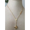kelebek tasarim tasarim ince gold zincirli altin renkli kaliteli paslanmaz celik kolye stainless stell