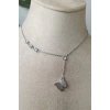 kelebekli tasarim ince silver zincirli gumus renkli zirkon tasli kaliteli paslanmaz celik kolye stainless stell