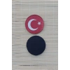 kirmizi ayyildiz bayrakli tpu 3d termoplastik yuvarlak kirmizi zemin arma pec patch