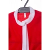 kirmizi renkli bereli kemerli kaliteli uzun kollu noel baba detayli unisex kostum