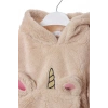kum renkli unicorn nakisli cepli kaliteli organik uzun kollu kapusonlu sweatshirt kiyafet