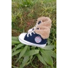 lacivert renkli converse model ici polarli organik unisex cocuk bebek ilkadim bagcikli patik sneaker casual ayakkabi