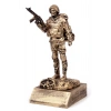 Ozel Tasarim Sari Renkli Bronz Asker Maket Heykeli