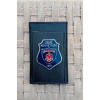 ozel tasarim hakiki deri deniz kuvvetleri 1081 amblemli rozetli bloknot