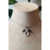 ozel tasarim ince silver zincirli gumus renkli zirkon tasli kaliteli paslanmaz celik kolye stainless stell